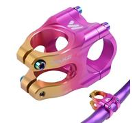 ROADNADO Potence de vélo 31.8 Potence VTT 35mm Ultra-légère en Alliage d'aluminium CNC Courte Collier de Guidon pour vélo de Route, Montagne, Gravel, vélo électrique (Or Rose)