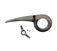 Roadoor 1 jeu de protection de chaîne de vélo 40 T à 46 T, universel en plastique indéformable, couverture de pignon de vélo, bord lisse, Besoin de percer vous - même transparent noir