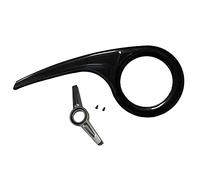 Roadoor 1 jeu de protection de chaîne de vélo 40 T à 46 T, universel en plastique non déformable couverture de chaîne de vélo couverture de pignon bord lisse Besoin de percer vous - même Noir