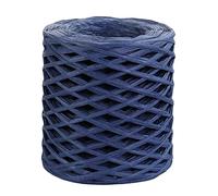 Roadoor 1 rouleau de ruban de papier de raphia coloré de 200 m, ficelle de cordon de papier d'emballage d'artisanat d'emballage cadeau Bleu marine