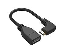 Roadoor Adaptateur HDMI 20 Cm 90 Degrés Type à Angle Droit PVC Câble D'extension Compatible HDMI Câble Adaptateur Mâle à Femelle pour TV ré