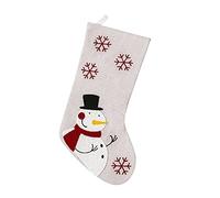 Roadoor Chaussette de Noël Grande Mise en page Super Doux Utilisation de Noël Père Noël Décoration Elk Décoration Fonctionnalité B