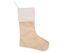 Roadoor Sac de chaussette de Noël Mise en page de Scène Léger Doux Lavable Grand Sac de chaussette de Noël Compatible avec Noël Kaki