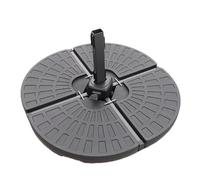 Roadoor Socle de Parasol Carré 90x90 cm, Base Remplissable d'Eau ou de Sable, Compatible Parasol Déporté et à Mât Central, Base Résistante aux Intempéries, Idéale pour Terrasse et Jardin (Noir)