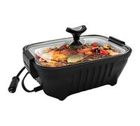 RoadPro RPSC200 Alimentation portable 12 V pour voiture, camion, camping, hayon - Cuisinez ou réchauffez de délicieux repas et restes, noir