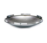 RoadPro W-010N6 8.5" Front Hubcap with Universal 6 Notch, Semi Truck Hub Cap, Chrome