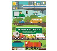 Petit Collage – Ensemble d'activités d'autocollants pour routes et rails