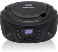 Radio Portable DAB / DAB+ / FM, Lecteur CD-MP3, USB, Stereo, Télécommande, , Noir, Roadstar, CDR-375D+/BK