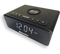 Radio-Réveil FM PLL, Chargeur sans Fil QI Technology, 2 Alarmes,, CLR-700 Qi, , Noir