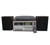 Platine Vinyle Vintage Radio Digital PLL, Lecteur CD-MP3 Cassette, Bluetooth USB Roadstar HIF-8892EBT Bois 32850