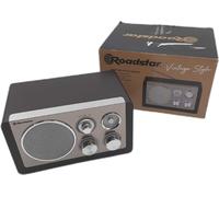 Roadstar HRA 1245 Radio rétro AM/FM Tuner Antenne télescopique Fonctionnement sur piles Musique nostalgique