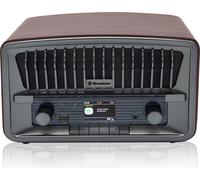 Radio Numérique Portable Vintage DAB+/FM Bluetooth USB, Stéréo, Double Réveil R
