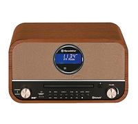 Radio DAB + - Soundmaster - NR850 - Lecteur CD - Acajou - Haut-parleurs rétro