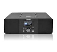 Roadstar IR-540D+BT/BK Micro-Système Radio Internet Wi-FI et Numérique Dab+/ FM, Lecteur CD-MP3, Bluetooth, USB pour Recharge Rapide, AUX in, Télécommande, Connexion pour Casque, Noir