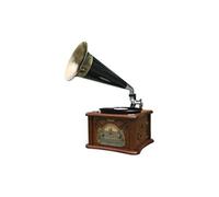 Gramophone Vintage en Bois, Platine Vinyle, Radio AM/FM, CD-MP3, Cassette, USB