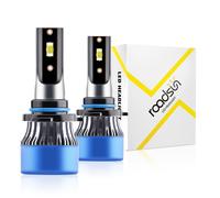 Roadsun 9006/HB4 Lot de 2 ampoules LED pour phares de voiture et feux de brouillard 6000K blanc froid et étanches IP68