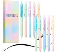 Roadtheside/Halreactody/Runaivete/Specialliy/Crucialass 5 PCS Gel Ink Pens, 0.7/0.5mm Medium Tip Black Ink Roller Ball Pens, Quick Drying Pen for Smooth Writing, Nebula Cute Stationery(2Set,0.7MM)