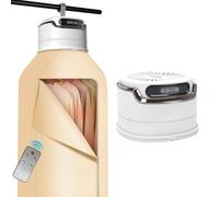 Roadtime 600W Séchoir Portable,2025 nouveau mini-pompe à chaleur Sèche-Linge,Séchoir à air chaud avec 0-8H minuteur/stérilisation UV/arrêt automatique,pour Maison,Voyage, Camping,Intérieur,Extérieur