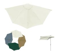Roadtime Demi-parasol de rechange de 2,7 m, 5 baleines de rechange pour baleines de 1,33 à 1,34 m, pour appartement, porche, maison de ville