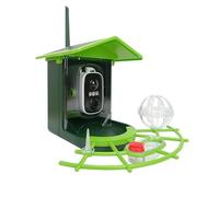 Roadtime Mangeoire à oiseaux avec caméra de qualité d'image 4 MP, alimentation solaire, IA identifiée plus de 11 000 espèces d'oiseaux, IP65 avec vision nocturne en couleur, cadeau pour les amateurs