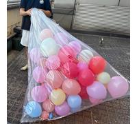 Roadtofree Grand sac à ballons - Sac de rangement portable pour ballons | Conçu pour décoration de centre commercial, mariage, fête de vacances (transparent, 248,9 x 150 cm, 1 pièce x 150 cm x 149,9