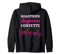 Roadtrips Boybands Confettis Funny Fangirl Concert Sweat à Capuche