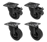 Roadworx Roadworx Black Wheel Bundle 100 mm