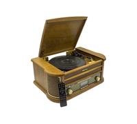 Roadstar ROAHIF1993DBT HiFi rétro Bois avec Tourne-disques (Bluetooth, FM, CD) Couleur Bois ROAHIF1993DBT G