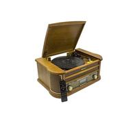 Roadstar ROAHIF1993DBT HiFi rétro Bois avec Tourne-disques (Bluetooth, FM, CD) Couleur Bois ROAHIF1993DBT