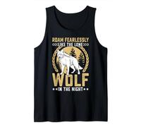 Roam Fearlessly Like The Lone Wolf In The Night Débardeur