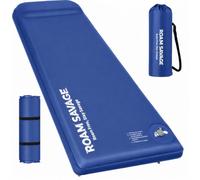 ROAM SAVAGE Tapis de camping autogonflant avec oreiller intégré, léger | R-Value 8.0 Matelas de couchage isolé, usage 4 saisons, pour randonnée, bivouac, terrasse, intérieur, soleil