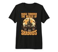 Roam Through Realm of Shadows Halloween Vacation Traveling T-Shirt Haut de Gamme
