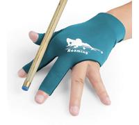 Roaming Gants de billard respirants pour homme main gauche, gants de billard élastiques pour tireurs snooker carambole sport de queue (vert-main gauche, petit-moyen)