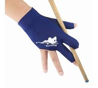 Roaming Gants de billard respirants pour hommes main gauche, gants de billard élastiques pour joueurs de snooker, carambole, sport de queue (Bleu-Main droite, Petit-Moyen)