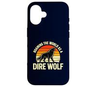 Roaming The World As A Dire Wolf Hurlant Coque pour iPhone 16