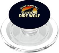 Roaming The World As A Dire Wolf Hurlant PopSockets PopGrip pour MagSafe