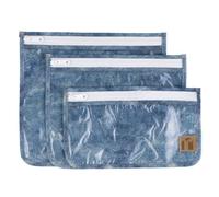 Roamio Sac de voyage, trousse de toilette, pochette approuvée TSA, fermeture éclair, conforme aux normes des compagnies aériennes, côtés transparents, sac à langer, maquillage, accessoires, emballage