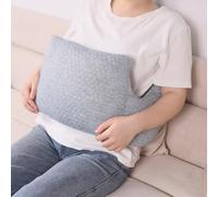 RoamReady Oreiller de récupération d'hystérectomie, coussin post-chirurgie pour l'abdomen, césarienne, tummy tuck, myomectomie, myomectomie, oreiller abdominal avec poche (gris)