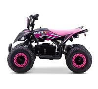 ROAN-RATTE Mini quad électrique pour enfant 36 V et 800 W, limiteur de vitesse, rose, 4 à 10 ans environ
