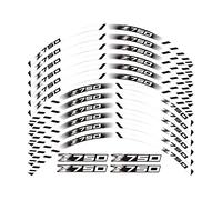 ROANNY Stickers Autocollants Réfléchissants De Jante De Pneu Et De Moto Autocollants Imperméables Accessoires Logo pour Kawasaki Z750 Z750 (Color : Wit)