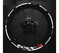 ROANNY Stickers Ensemble Complet pour Moto Gsxs Roue Autocollant Bande Réfléchissante Jante pour Suzuki Gsx-s Gsx-s750 Gsxs1000 750 1000 600 2022 (Color : 2)