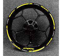 ROANNY Stickers Moto 17 Pouces Jante Autocollant Décoratif Roue Cadre Autocollant Réfléchissant pour CBR RR Série 400 600 650 1000 1100 (Color : 10)