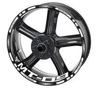 ROANNY Stickers Moto Réfléchissante Mt09 Roue Autocollant Jante Décalcomanie Logo Kit pour Yamaha MT 09 SP 2020 2021 (Color : 14)