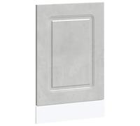 Roanoer Kalmar Panneau de porte pour lave-vaisselle encastrable moderne Gris béton 45 x 1,5 x 57 cm