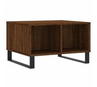 Roanoer Table basse marron aspect chêne 60 x 50 x 36,5 cm | Table basse élégante pour le salon avec beaucoup d'espace de rangement grâce à quatre compartiments pratiques.