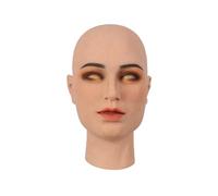 ROANYER Masque féminin en silicone amélioré 2.0 Tête de femme Doux Visage réaliste pour Crossdresser Drag Queen Transgenre Costume (Betty-Natural)