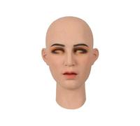 ROANYER Masque féminin en silicone amélioré 2.0 Tête de femme Doux Visage réaliste pour Crossdresser Drag Queen Transgenre Costume (Jane-Natural)