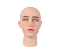 ROANYER Masque féminin en silicone amélioré 2.0 Tête de femme Doux Visage réaliste pour Crossdresser Drag Queen Transgenre Costume (May-Natural)