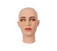 ROANYER Masque féminin en silicone amélioré 2.0 Tête de femme Doux Visage réaliste pour Crossdresser Drag Queen Transgenre Costume (Ann-Ivorie)
