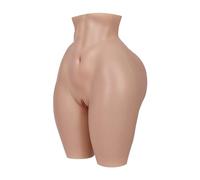 ROANYER Silicone Agrandissement des Hanches Faux vagin réaliste Pantalon Chatte avec cathéter sous-vêtements Crossdresser transgenre travesti shemale (Ivoire-Sexy)
